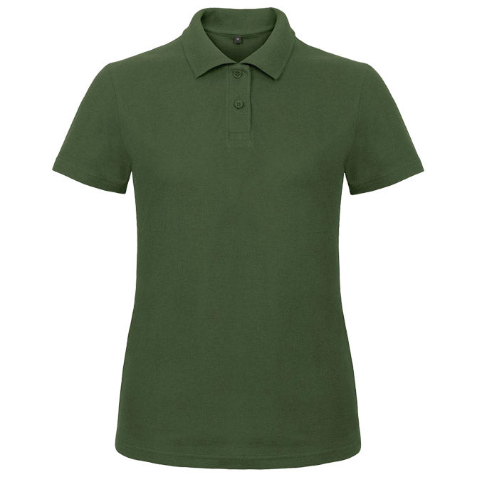 MAJICA KRATKI RUKAVI POLO B&C ID.001/WOMEN 180G TAMNO ZELENA M