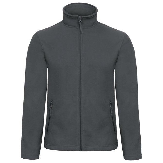JAKNA ZIP-FLIS B&C ID.501 280G TEMNO SIVA M
