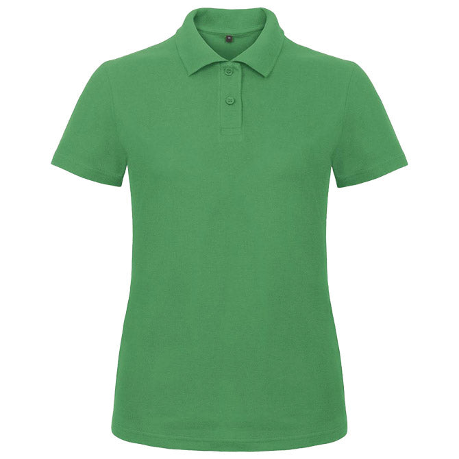 MAJICA KRATKI RUKAVI POLO B&C ID.001/WOMEN 180G TRAVA ZELENA L