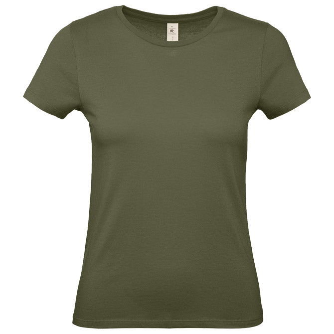 MAJICA KRATKI RUKAVI B&C #E150/WOMEN MASLINASTO ZELENA M
