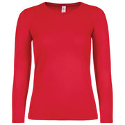 MAJICA DOLGI ROKAVI B&C #E150/WOMEN LSL RDEČA XS