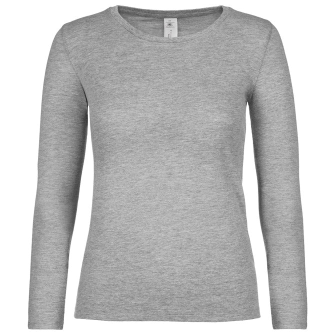 MAJICA DUGI RUKAVI B&C #E150/WOMEN LSL SVIJETLO SIVA XS