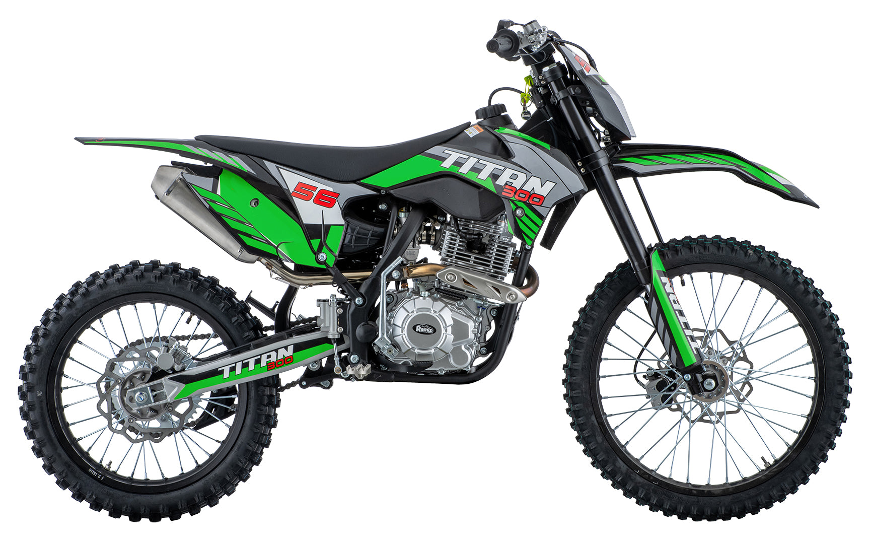 Cross motor na benzin TITAN 300cc - zeleni
