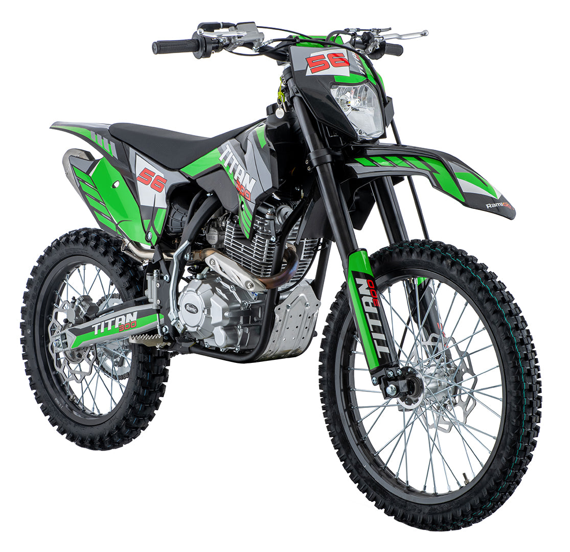 Cross motor na benzin TITAN 300cc - zeleni