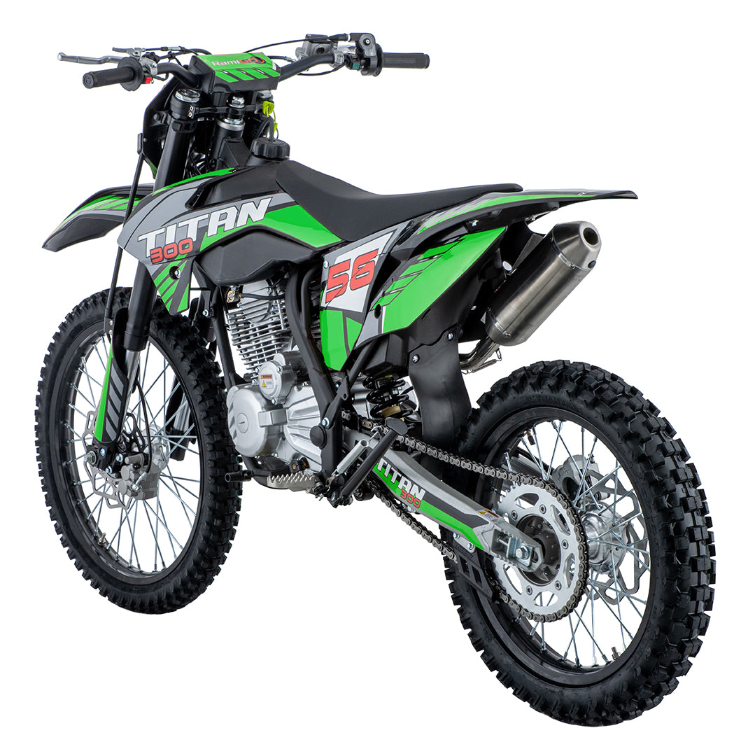 Cross motor na benzin TITAN 300cc - zeleni
