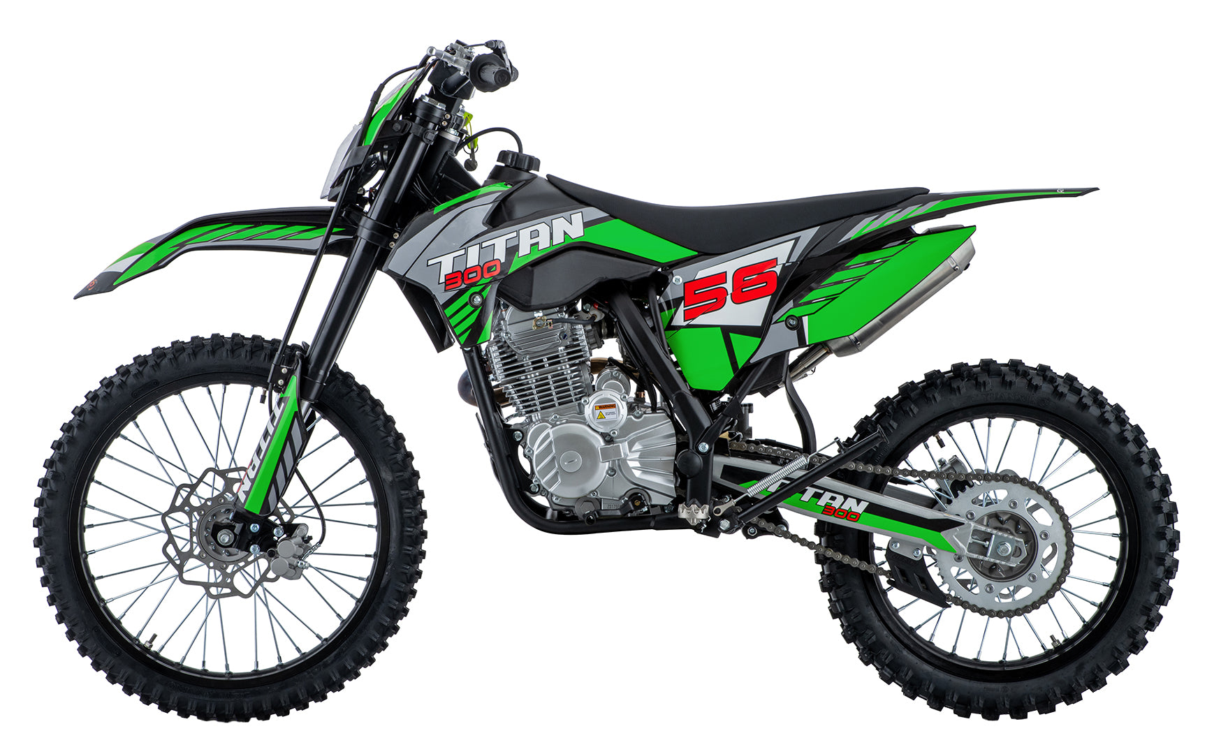 Cross motor na benzin TITAN 300cc - zeleni