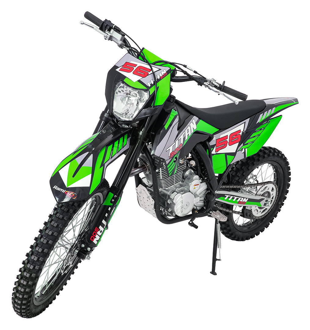 Cross motor na benzin TITAN 300cc - zeleni