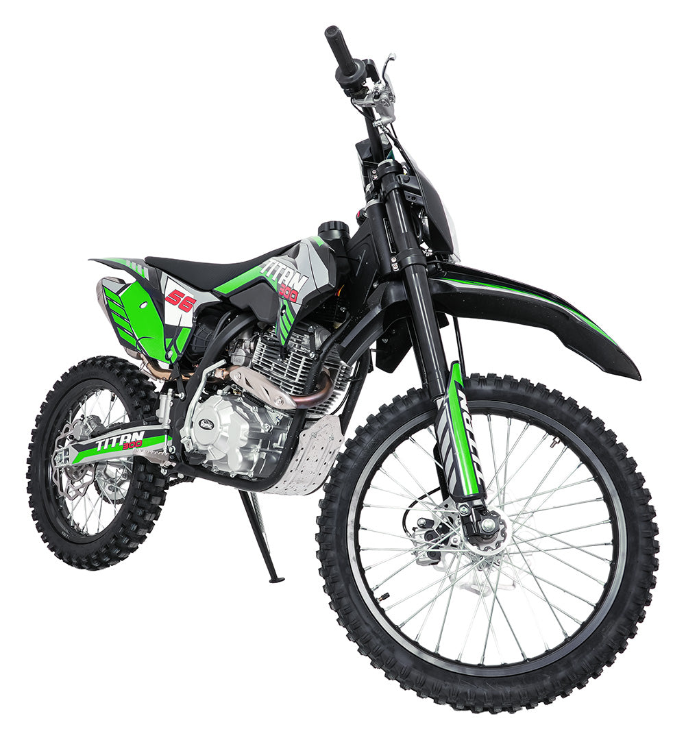 Cross motor na benzin TITAN 300cc - zeleni