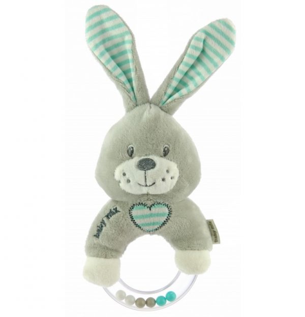 Plišani glazbeni zeko grey&mint