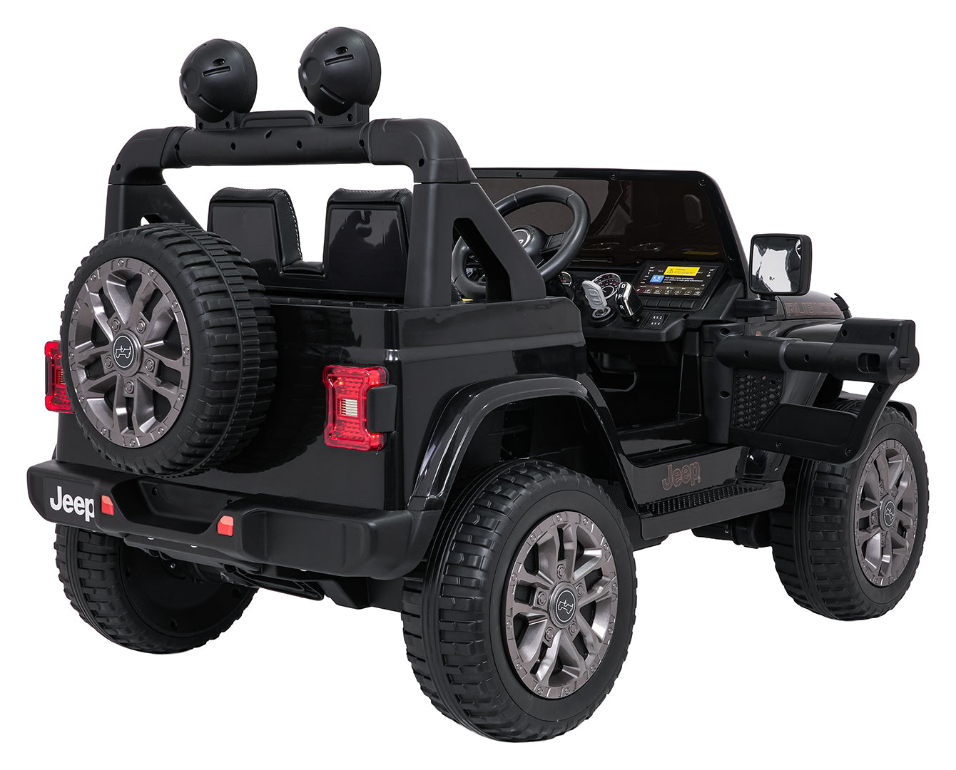 Licencirani auto na akumulator Jeep Wrangler Rubicon LIFT - crni