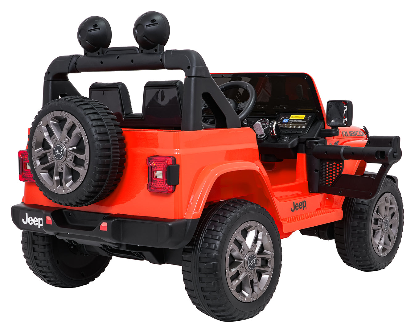 Licencirani auto na akumulator Jeep Wrangler Rubicon LIFT - narančasti