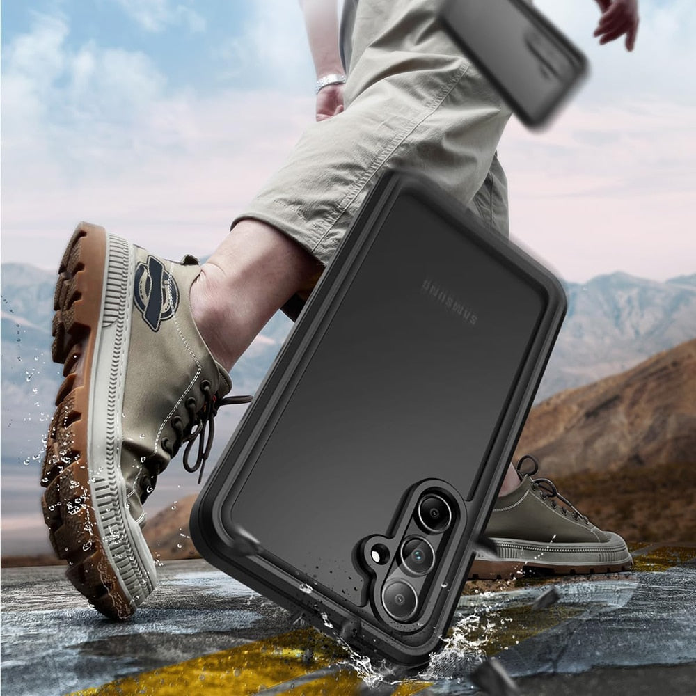 ShellBox – Vodootporna IP68 360° maska za Samsung Galaxy A35 5G – Crna