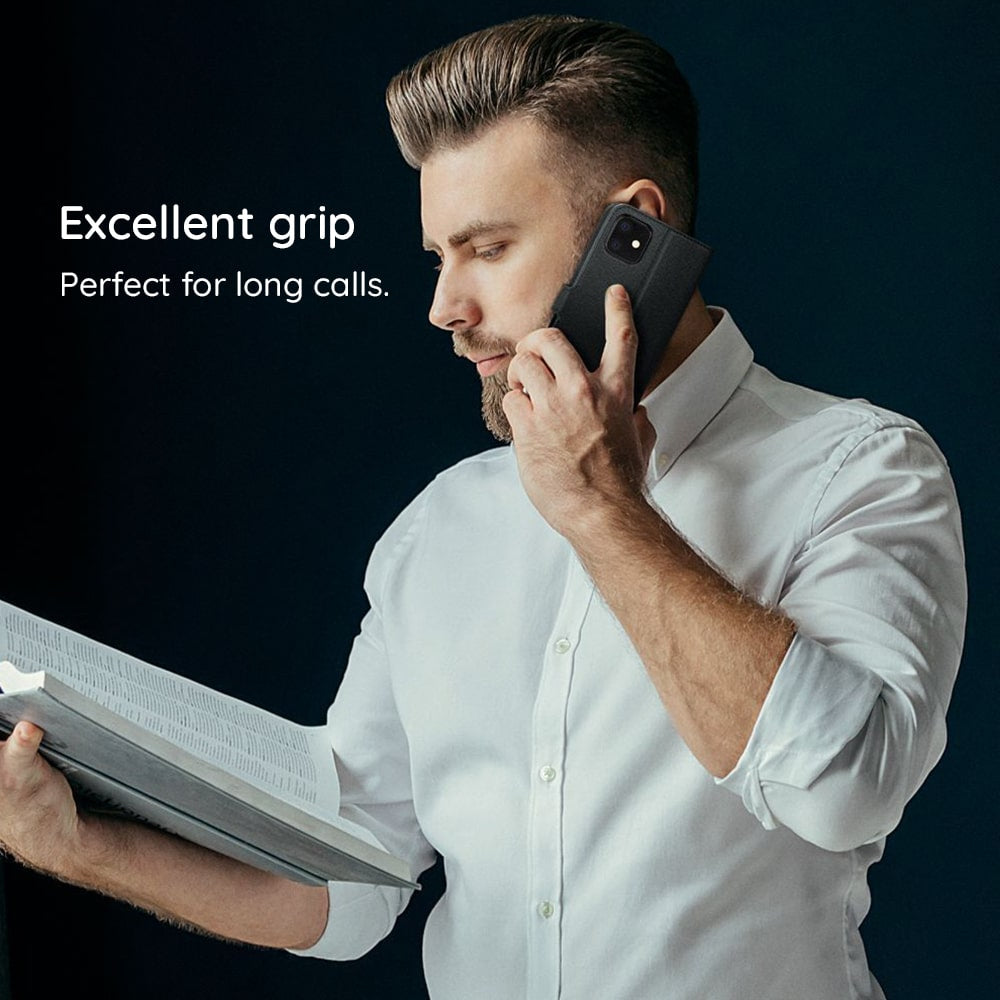 Techsuit Diary Book preklopna maska za Honor 200 Lite – crna
