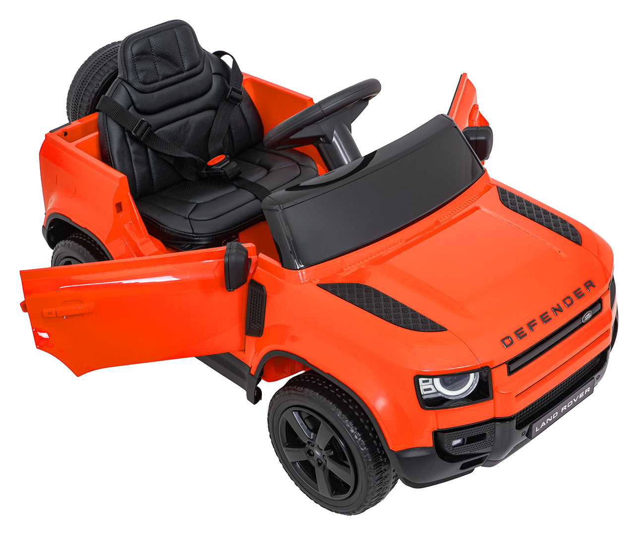 Licencirani auto na akumulator Land Rover Defender 4x4 - narančasti