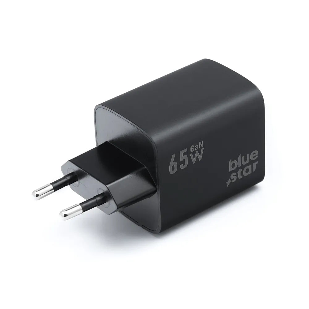 BLUE STAR GaN 4A 65W mrežni punjač 2 x Type C + USB A PD QC4.0 VT-43 crni