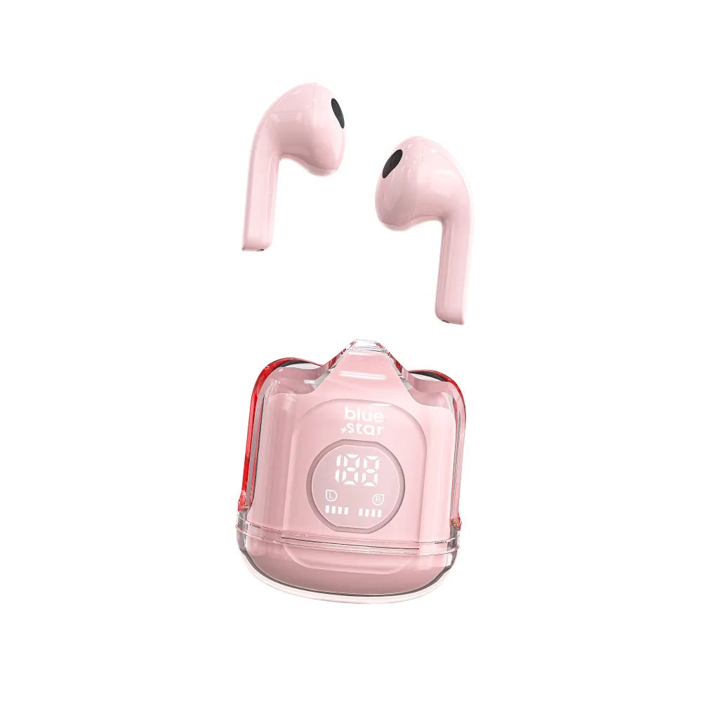 Bežične/bluetooth stereo slušalice Blue Star TWS Transparency Fi22 pink