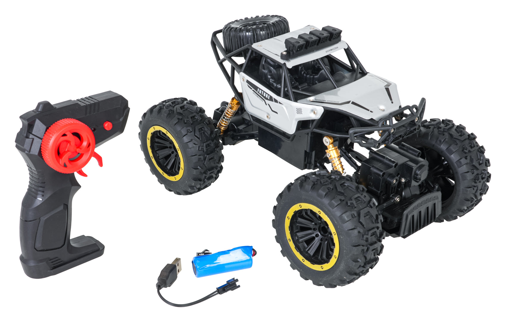 1:18 CLIMB POWER Silver R/C Crawler
