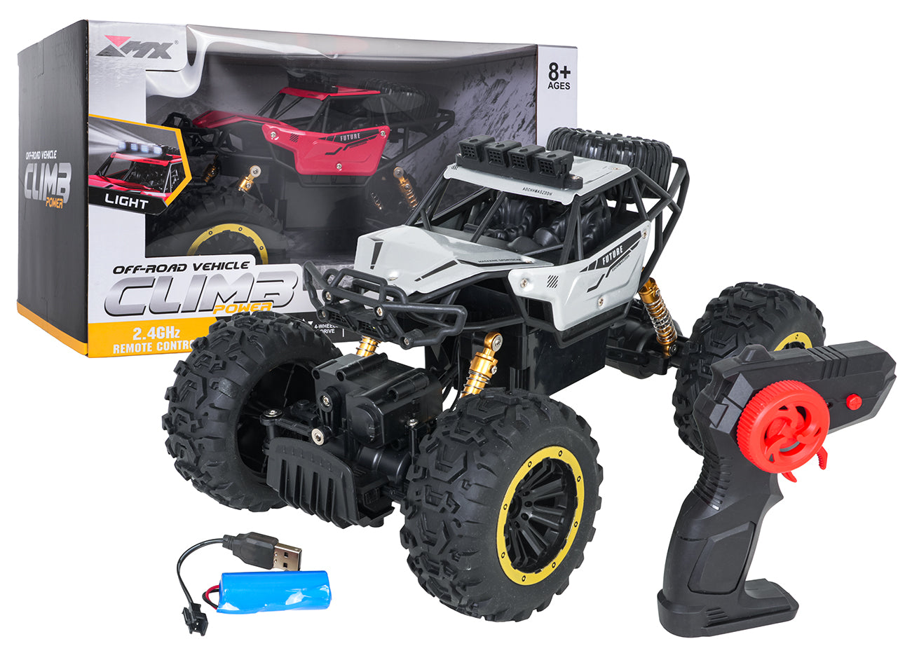 1:18 CLIMB POWER Silver R/C Crawler