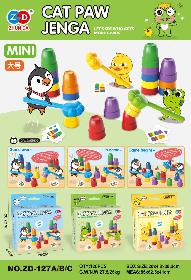 Handicraft Game Cups + Cards Frog Edition