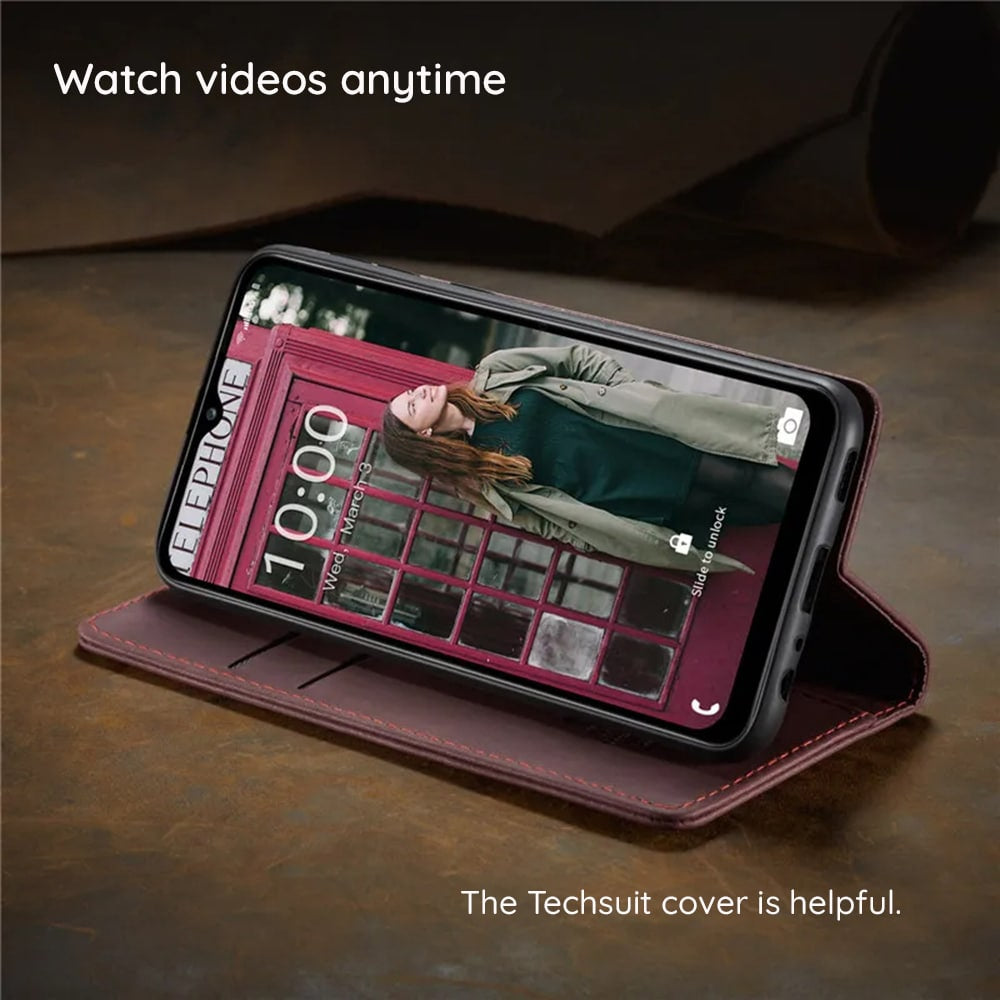 Techsuit Confy Cover preklopna futrola za Honor 200 Lite – crna