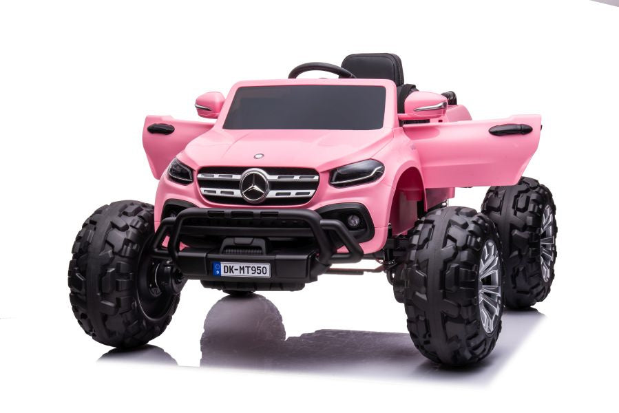 Licencirani auto na akumulator Mercedes DK-MT950 4x4 - svijetlo rozi