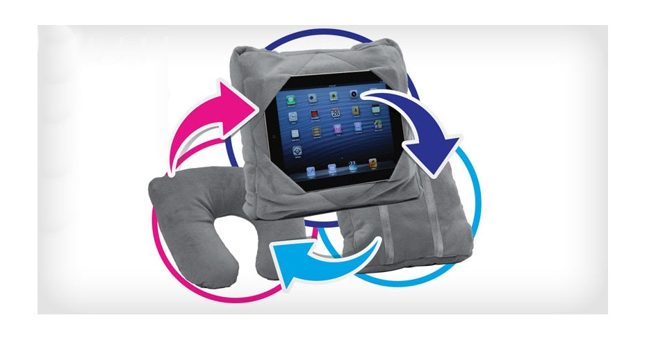 GoGo Pillow" 3 u 1 - držač za tablet, jastuk za putovanje i ruksak, u raznim bojama (pogledajte video)