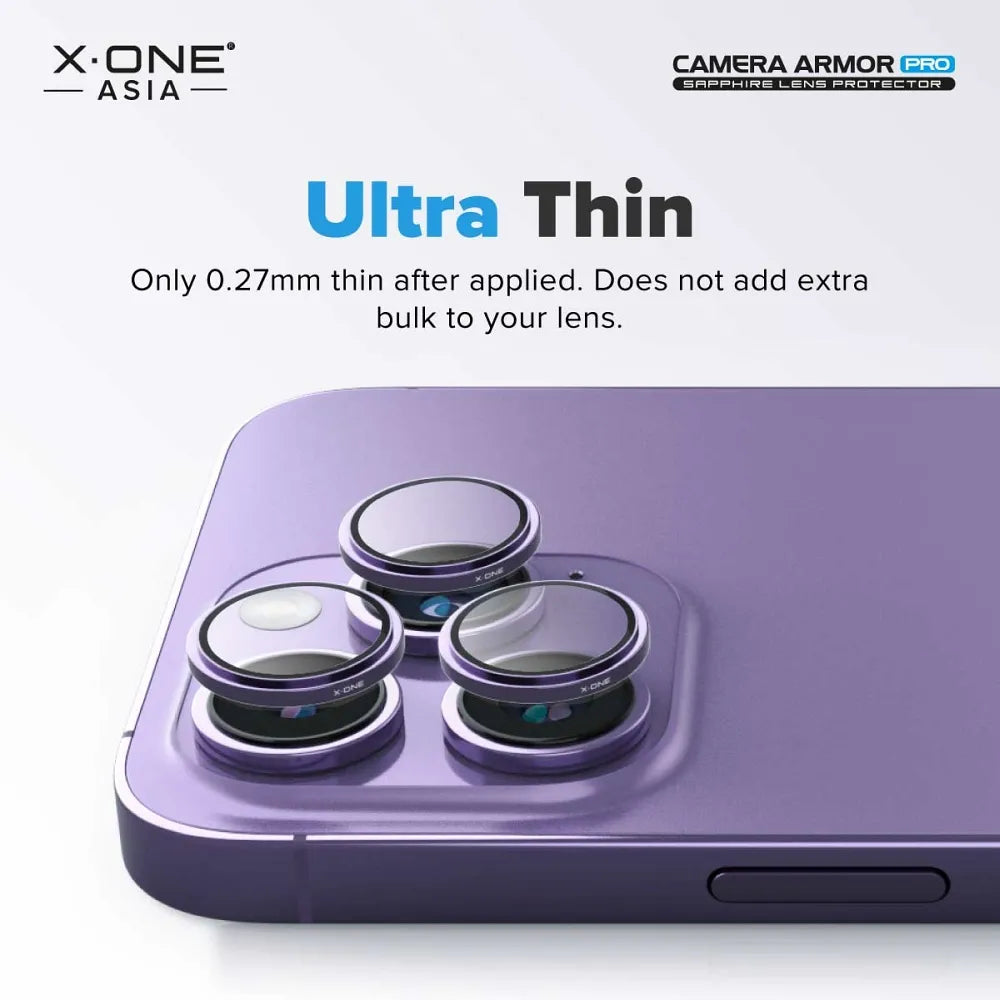 X-ONE safirno staklo za objektiv kamere Camera Armor Pro – za iPhone 15 /15 Plus srebrno