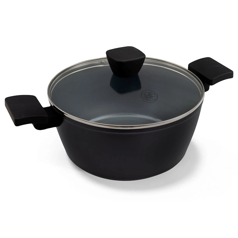 BE Living Posuda za kuhanje s poklopcem Delight Black 24 cm