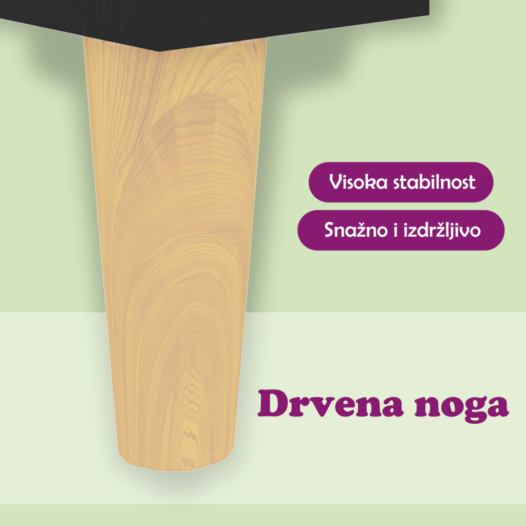 Komoda crna 34,5 x 34 x 90 cm od konstruiranog drva