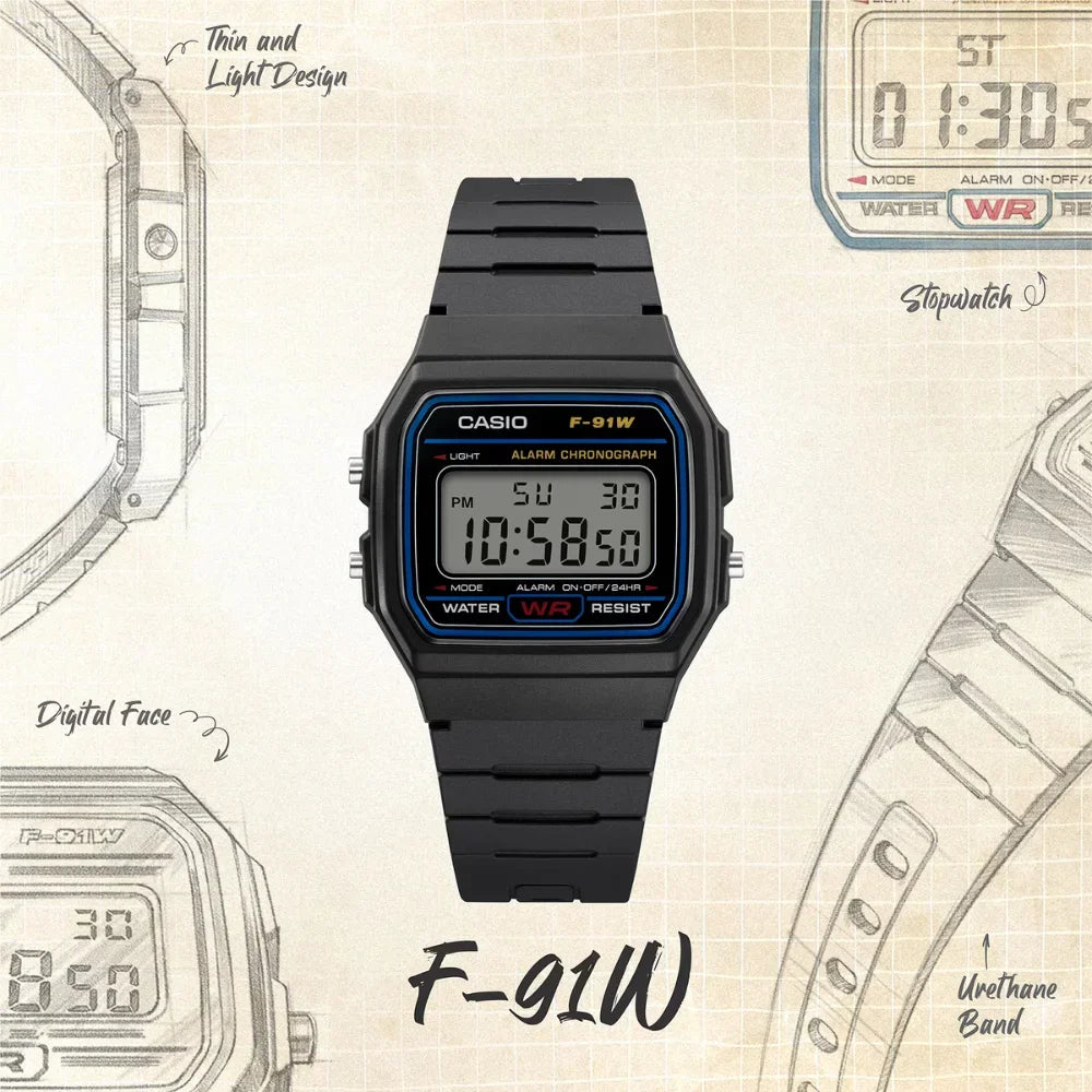 RUČNI SAT CASIO F-91W-1DG