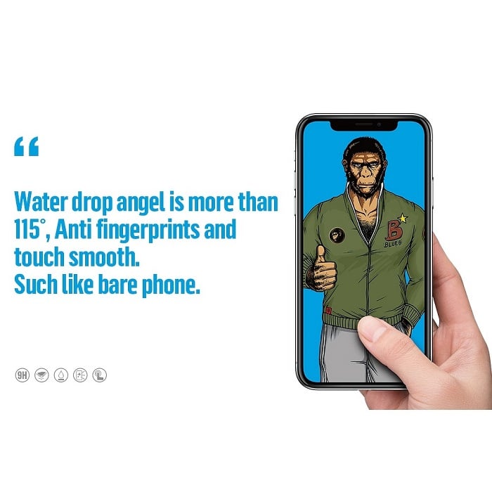 5D kaljeno staklo Mr. Monkey Glass za Apple iPhone 16 / iPhone 15 (Strong HD)