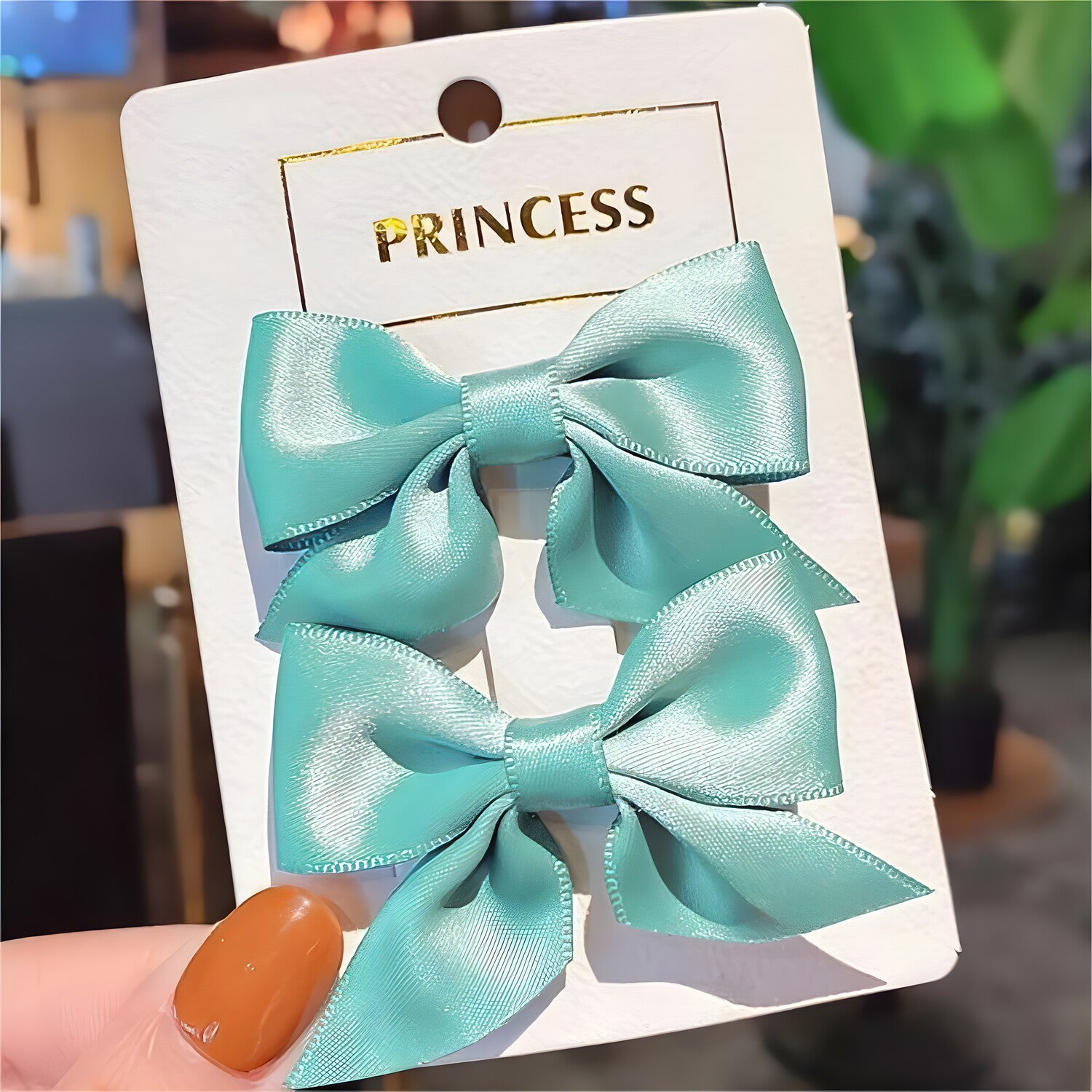 Špange za kosu Mašlica - Zelena KP38394