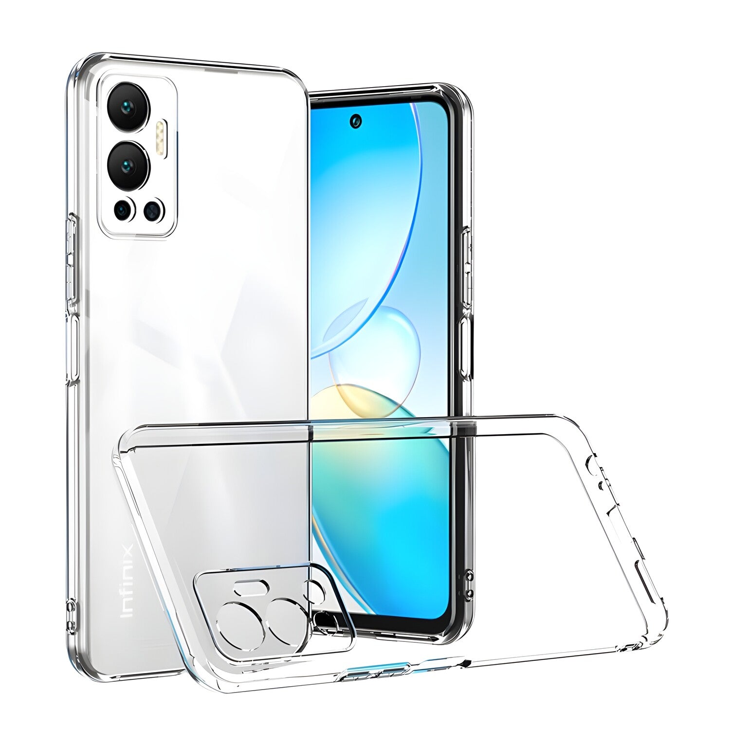 Przezračno zaštitno kućište za Infinix Hot 12 - Prozirna KP23962