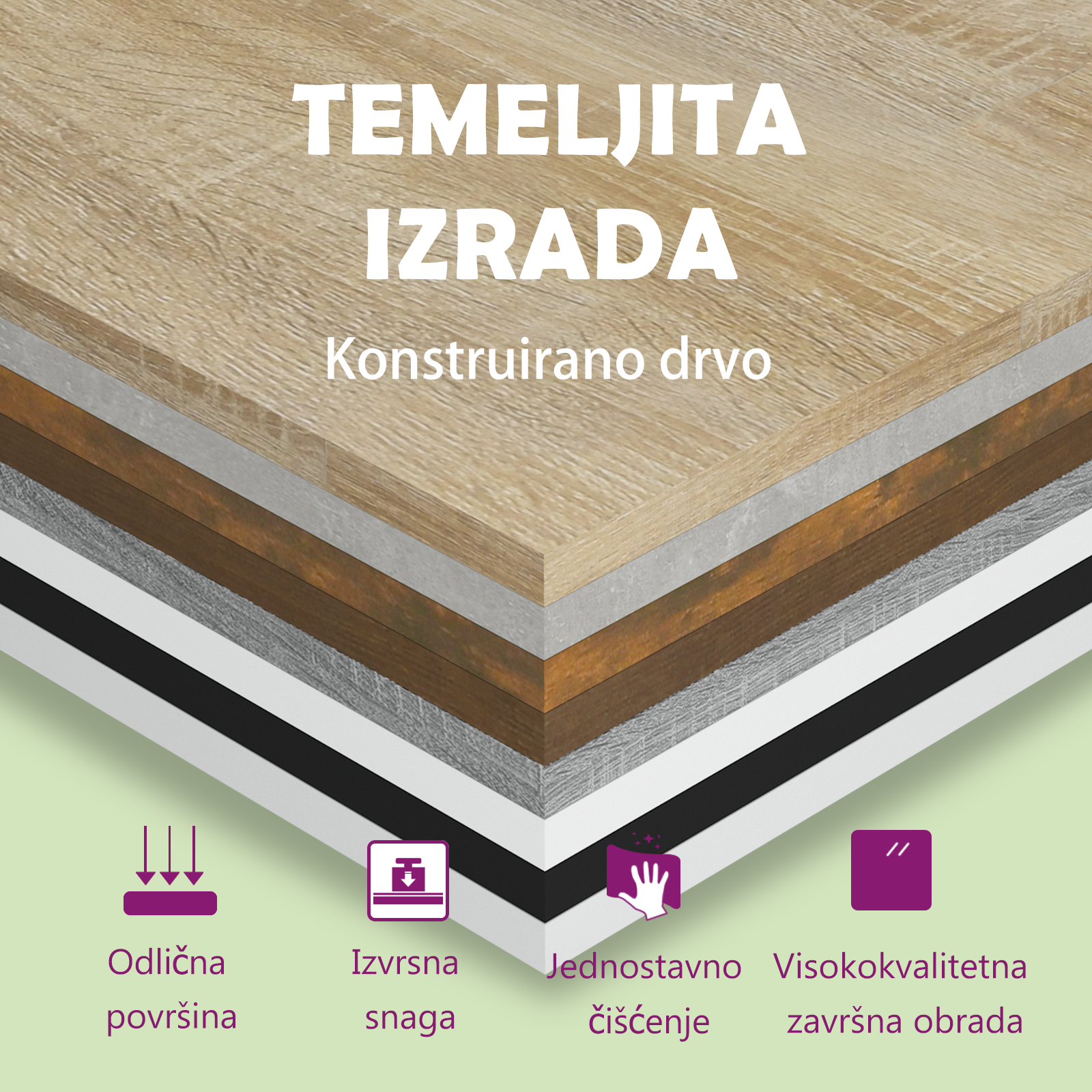 Zidni TV ormarići 2 kom boja dimljenog hrasta 30,5 x 30 x 30 cm