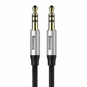 Baseus Yiven M30 3,5 mm AUX audio kabel 1 m crno/srebrni