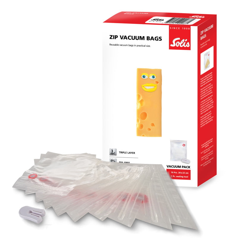 Solis zip vacuum bags 20x23cm