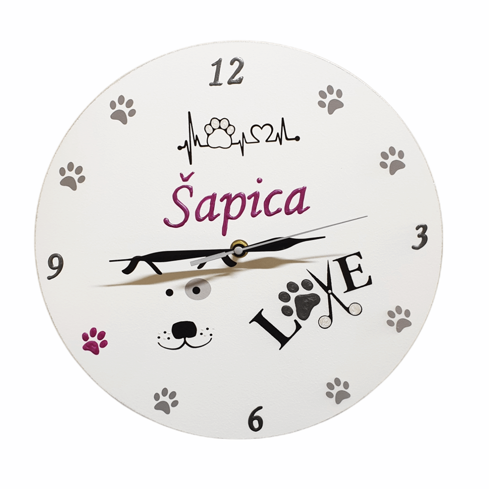 Personalizirani sat za salon Šapica  Š1715