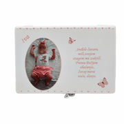 Personalizirane Kutije uspomena s fotografijom djeteta – Poklon za krštenje, rođendan vaše djevojčice - 5. 20x30x10cm - 1806