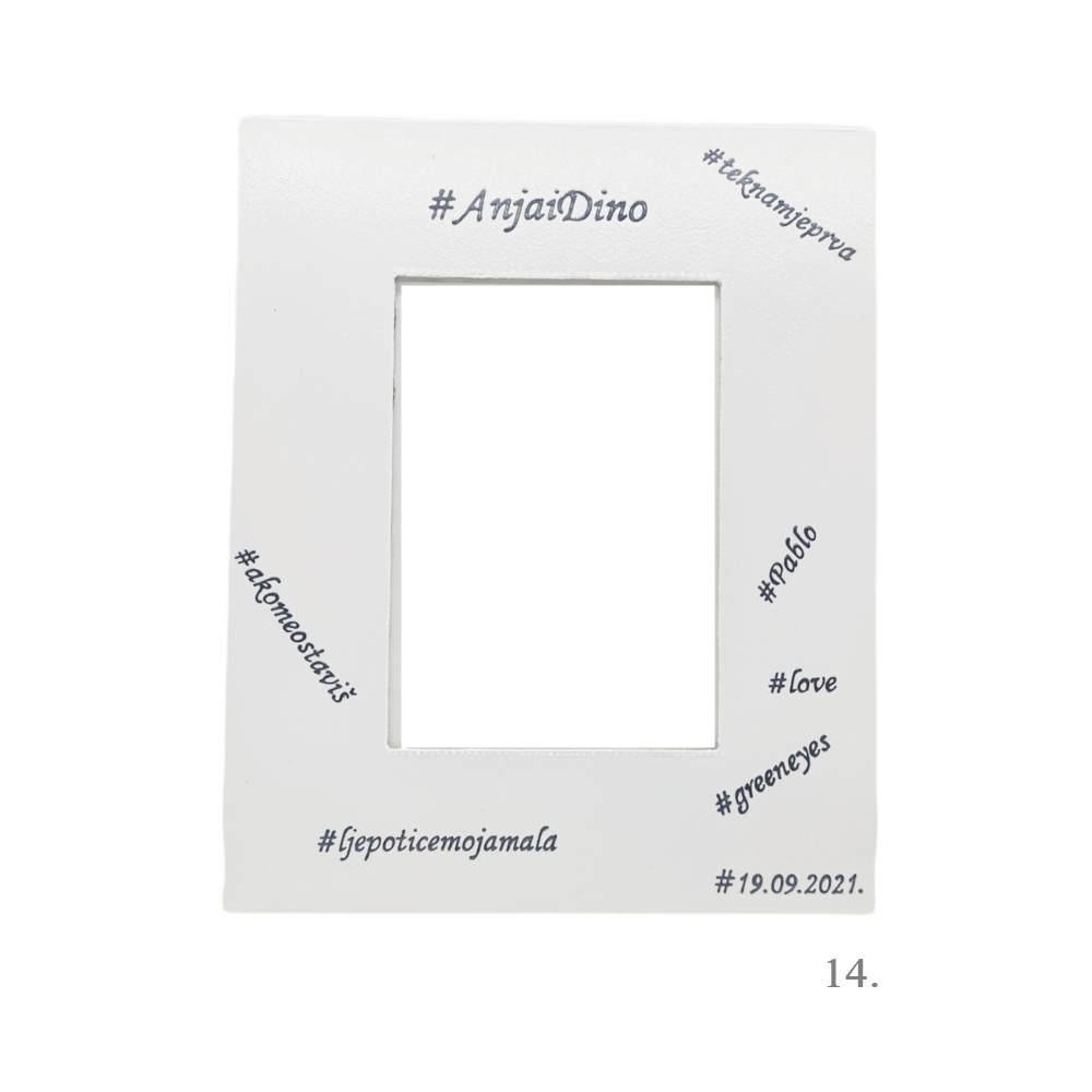 Personalizirani unikatni okviri za fotografije – Savršen poklon za vjenčanje i zaljubljene - 14. - 1073