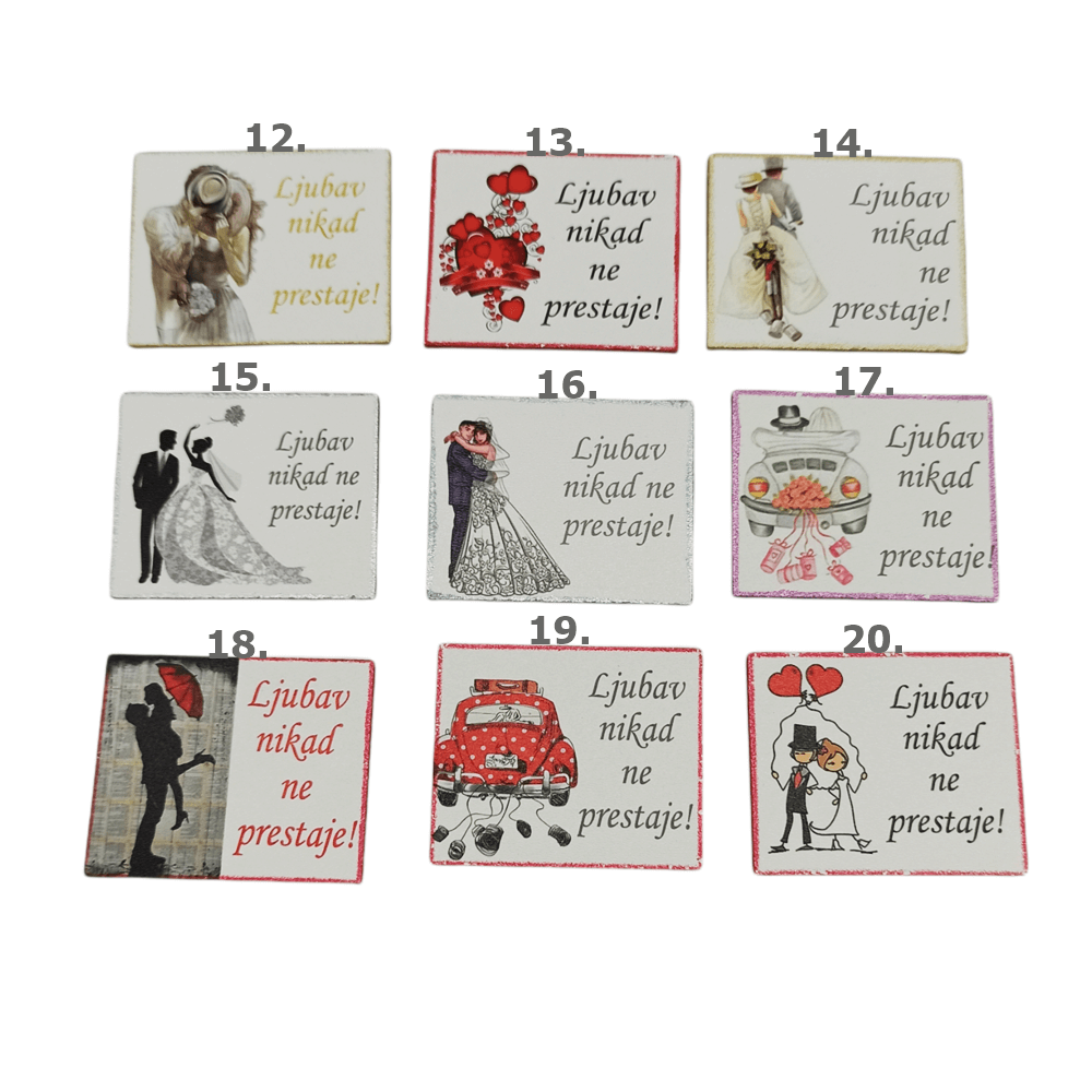 Ljubav nikada ne prestaje  Š12419 Magnet