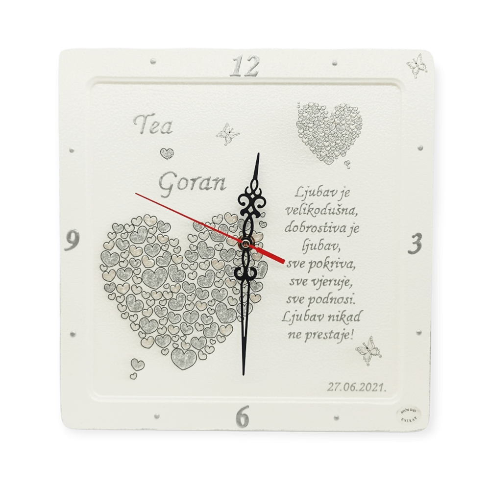 Personalizirani sat za srebrni pir – poklon za 25 godina braka - 3. 17014