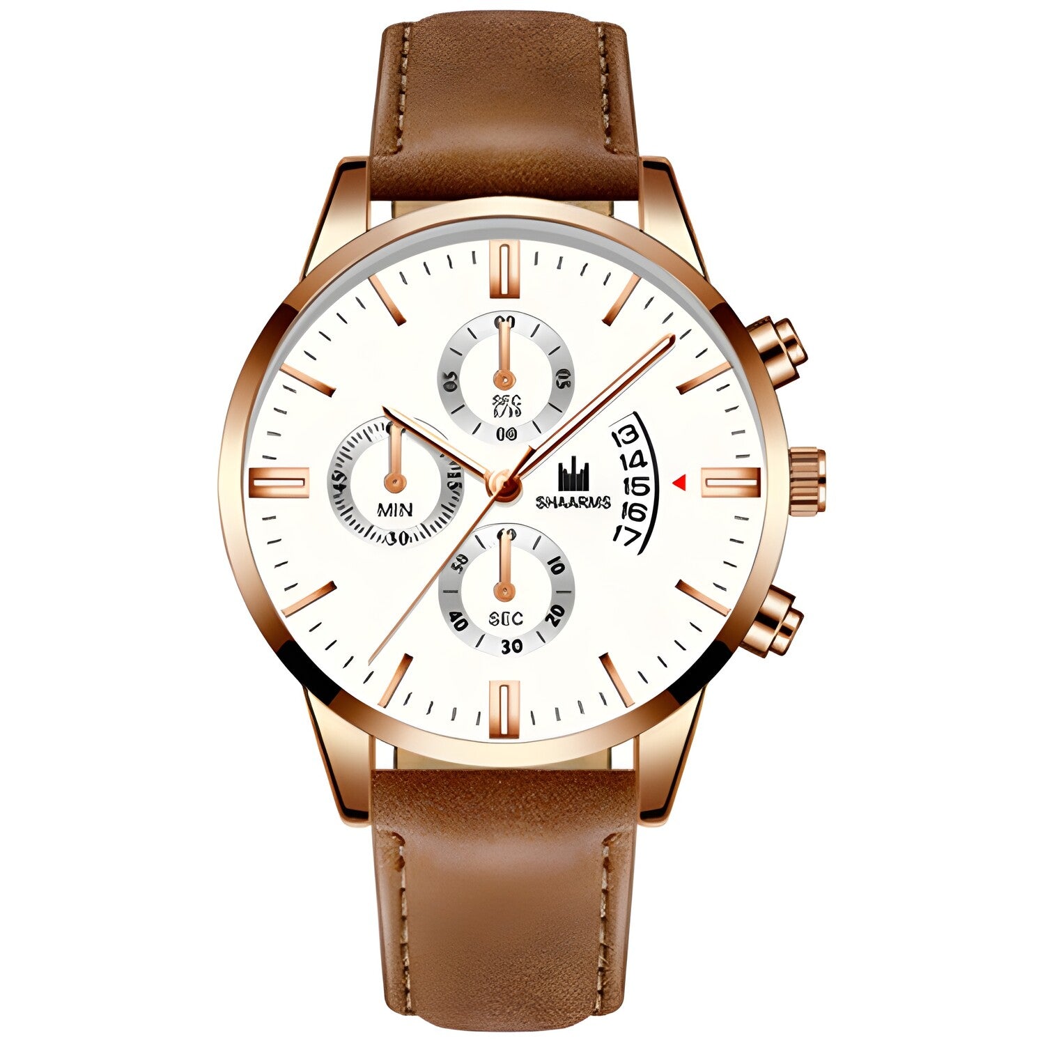Sat RA-11607 - Smeđi / Ružičasto Zlatni KP11607