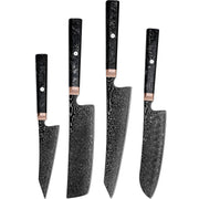 Set damaškovih kuhinjskih noževa RY-38068 - Crna KP38068