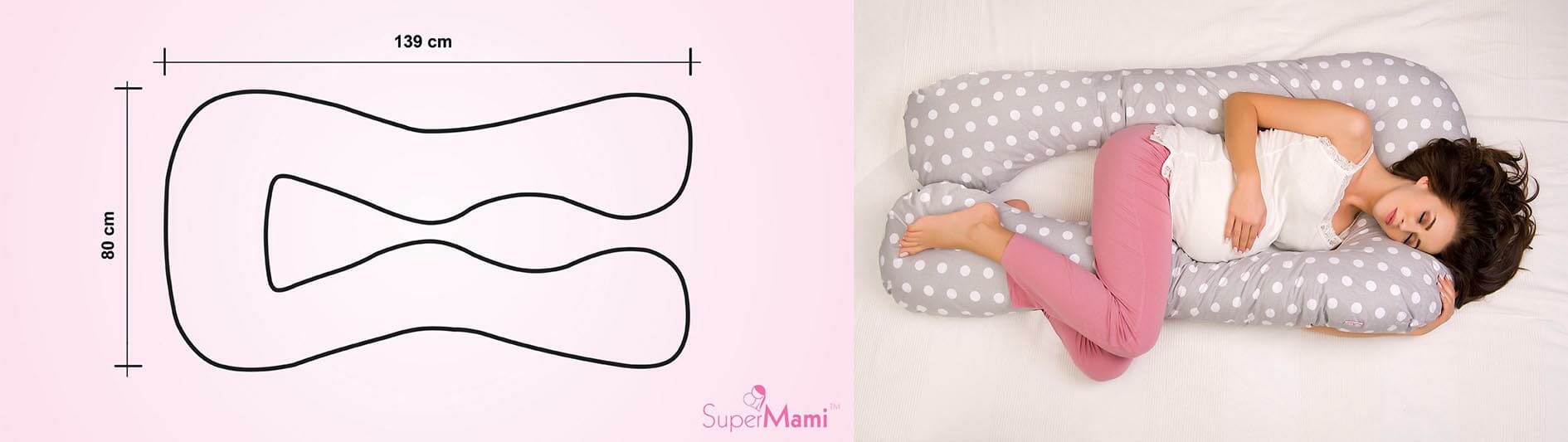 SuperMami Jastuk za dojenje tip 7, boja 162 ježići