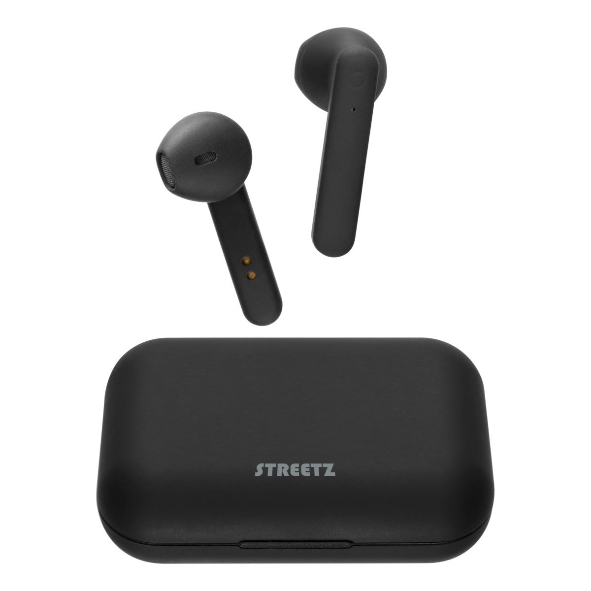 STREETZ T110 True Wireless Stereo slušalice s kućištem za punjenje, polu-in-ear, BT 5, mat crne