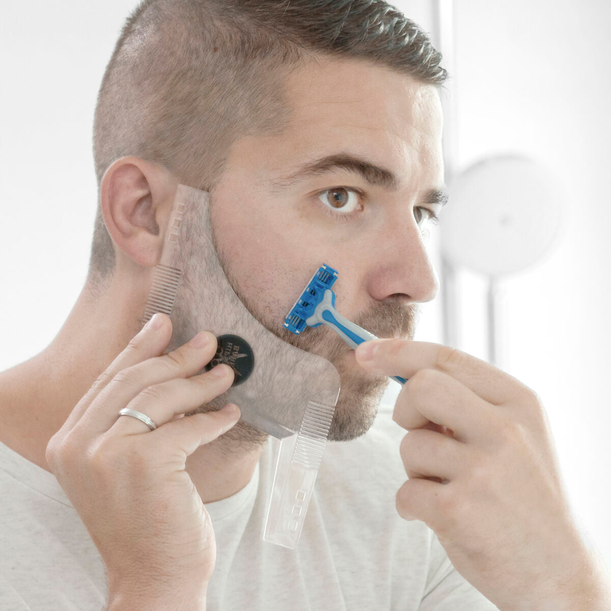 Predložak za Brijanje Brade Hipster Barber InnovaGoods