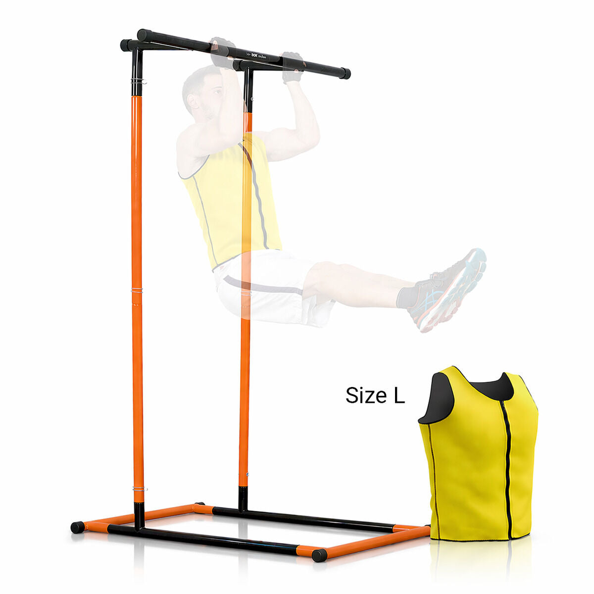 Paket Stanica za Zgibove Fitness s Vodičem za Vježbe i Sauna Prsluk za Muškarce L InnovaGoods
