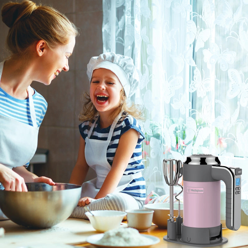 Westinghouse Retro Pink ročni mešalnik