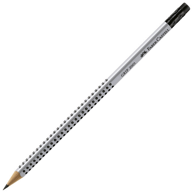 Grafitni svinčnik B z radirko Grip 2001 Faber-Castell 117201
