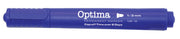 Marker trajni OPTIMA MB16 3mm okrogla konica modra 120935 P12/144/864